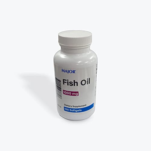 (3 Pack) Major Omega-3 Fish Oil Cholesterol Free 1000mg, 100 Ct (Pack of 3)