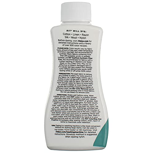 Rit Dyes Teal Liquid 8 oz. Bottle [Pack of 4 ]