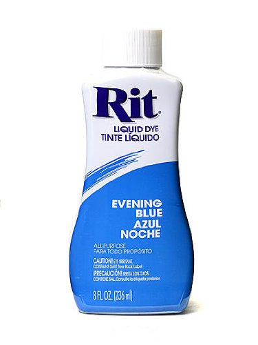 Rit Dyes Evening Blue Liquid 8 oz. Bottle [Pack of 4 ]