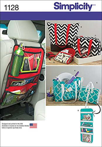 Simplicity 1128 Organizers and Totes Sewing Patterns, One Size Only