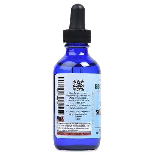 (Glass Bottle) Good State Liquid Ionic Selenium Ultra Concentrate (10 Drops Equals 70 mcg - 100 Servings per Bottle)