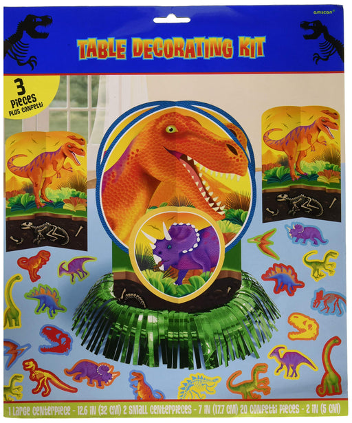 Amscan Prehistoric Table Decorating Kit, 1 pack (23 pcs), Party Favor