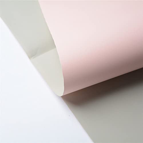 Double Color Flower Wrapping Paper Waterproof Gift Packaging Florist Bouquet Material 20 Sheets 23.623.6 Inch (Pink)