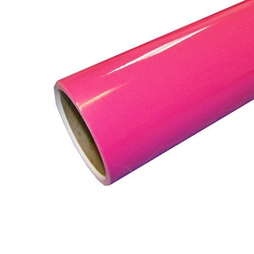 12" x 10 Ft Roll of Glossy Oracal 651Vinyl for Craft Cutters and Vinyl Sign Cutters (Pink)