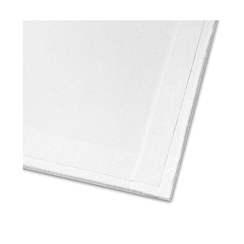 KINGART 824-14 White 8" x 10" Artist Canvas Boards, Value Pack of 14 Rectangular Panels, Gesso Primed - 100% Cotton, Art Supplies for Oil and Acrylic Painting