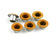 #00 3/16" 5mm Colored Eyelets Grommets (Dark Yellow)