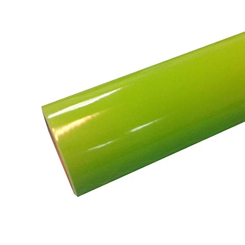 12" x 10 Ft Roll of Glossy Oracal 651 Lime Tree Vinyl for Craft Cutters and Vinyl Sign Cutters