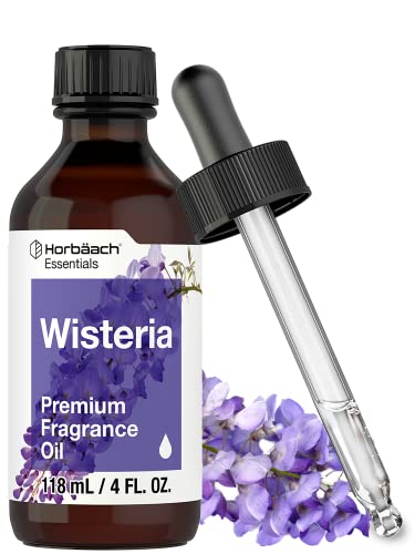 Wisteria Fragrance Oil | 4 fl oz (118ml) | Premium Grade | for Diffusers, Candle and Soap Making, DIY Projects & More | by Horbaach