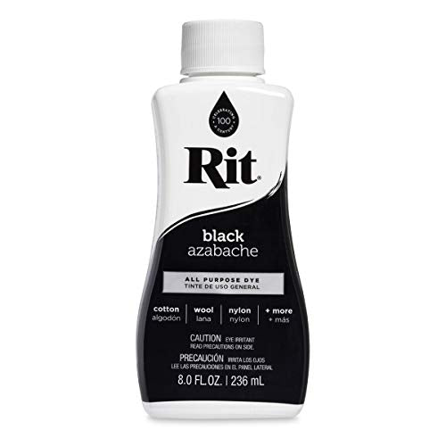 Rit Dyes Black Liquid 8 oz. Bottle [Pack of 4 ]