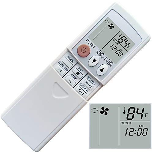 Replacement for Mitsubishi Electric Mr Slim Air Conditioner Remote Control for MSZ-GL06NA MSZ-GL09NA MSZ-GL12NA MSZ-GL15NA (Display in Fahrenheit Only!!!)