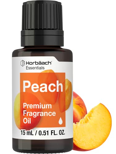 Peach Fragrance Oil | 0.51 fl oz (15ml) | Premium Grade | for Diffusers, Candle and Soap Making, DIY Projects & More | by Horbaach