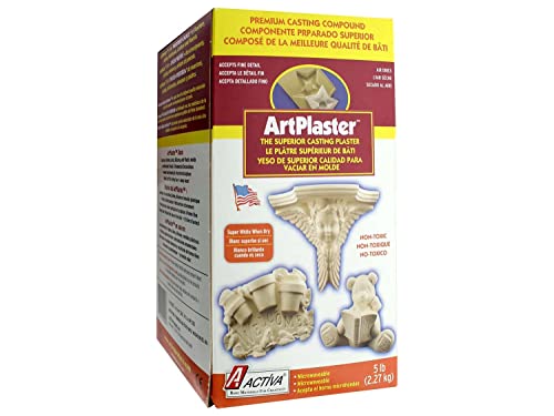 Activa ArtPlaster Premium Plaster-5 pounds Casting Compound, White