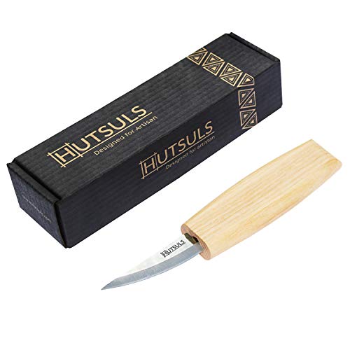 Hutsuls Wood Whittling Knife for Beginners - Razor Sharp Wood Carving Knife in a Beautifully Designed Gift Box, Sloyd Woodworking Knife for Men, Women, Adults and Kids (6.5 inch)