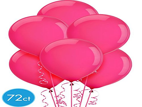 Bright Pink Latex Balloons - 12" (Pack of 72) - Versatile & Vibrant Design - Durable Material - Perfect for Any Event