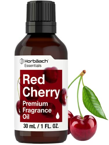 Red Cherry Fragrance Oil | 1 fl oz (30mL) | Premium Grade | for Diffusers, Candle and Soap Making, DIY Projects & More | by Horbaach