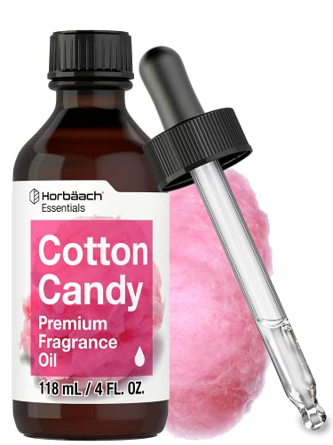 Cotton Candy Fragrance Oil | 4 Fl Oz (118ml) | Premium Grade | for Diffusers, Candle and Soap Making, DIY Projects & More | by Horbaach