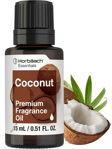 Coconut Fragrance Oil | 0.51 fl oz (15ml) | Premium Grade | for Diffusers, Candle and Soap Making, DIY Projects & More | by Horbaach