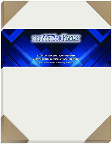 50 Off-White Translucent 17# Thin Sheets - 8 X 10 Inches Photo|Picture-Frame Size - 17 lb/Pound Light Weight Fine Quality Paper - Tracing, Fun or Formal Use - Light Gray, Not a Clear Transparent