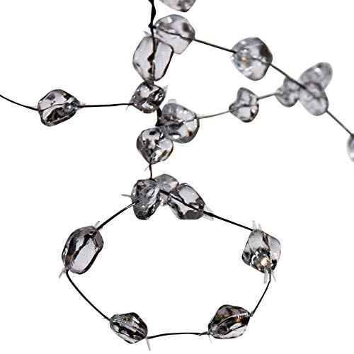 Kurt Adler 6' Plastic Ice Wire Clear Garland (Clear, 1 Pack)