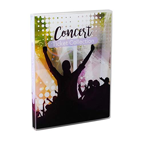 UniKeep Concert Ticket Collection Album/Case. Holds 40-80 Standard Sized Tickets. 10 Ticket Pages are Included. Each Page Holds 4-8 Tickets