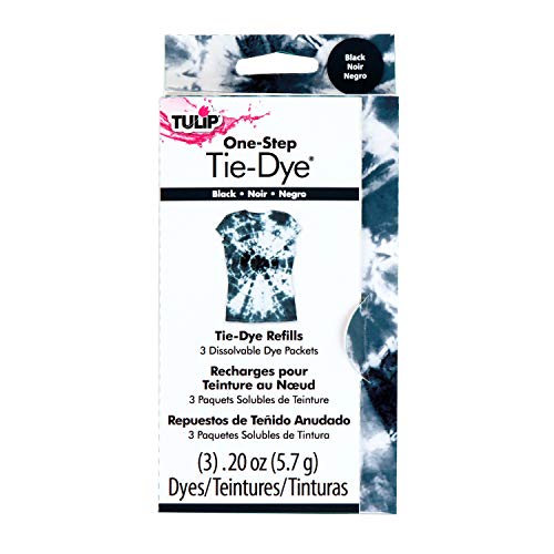 Tulip One-Step Tie-Dye Kit Tulip Fabric Dye Open Stock 29038 Fdy Refill Black