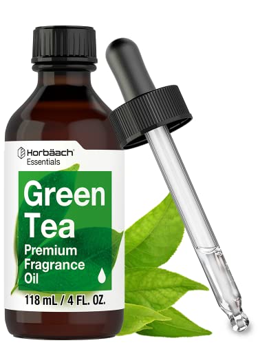 Green Tea Fragrance Oil | 4 fl oz (118ml) | Premium Grade | for Diffusers, Candle and Soap Making, DIY Projects & More | by Horbaach