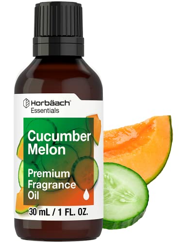 Cucumber Melon Fragrance Oil | 1 fl oz (30ml) | Premium Grade | for Diffusers, Candle and Soap Making, DIY Projects & More | by Horbaach