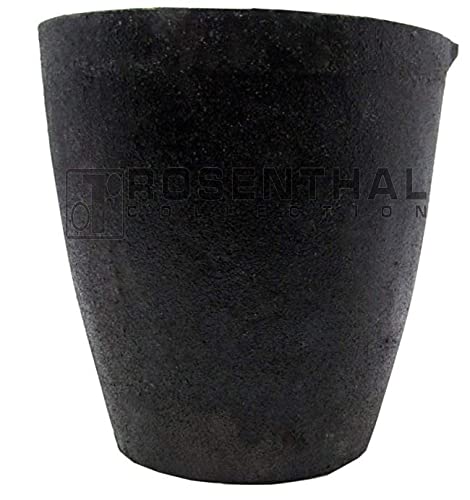 #1-2Kg Premium Black Foundry Clay Graphite Crucibles Cup Furnace Torch Melting Casting Refining for Gold. Also Great for Silver, Copper, Brass, Aluminum