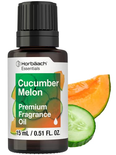 Cucumber Melon Fragrance Oil | 0.51 fl oz (15ml) | Premium Grade | for Diffusers, Candle and Soap Making, DIY Projects & More | by Horbaach