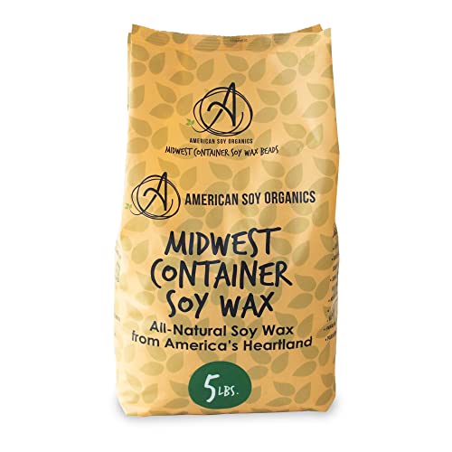 100% Midwest Soy Container Wax by American Soy Organics (5 Pound Bag)
