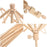 Wooden Umbrella Swift Yarn Winder - Knitting Umbrella 24" Swift Yarn Winder Holder, 1pcs Swift Yarn Winder