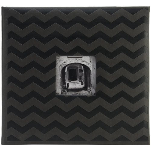 Pioneer Embossed Post Bound Frame Album 12"X12"-Black