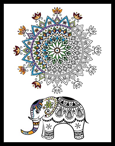 Design Works Crafts Elephant Mandala Zenbroidery Kit