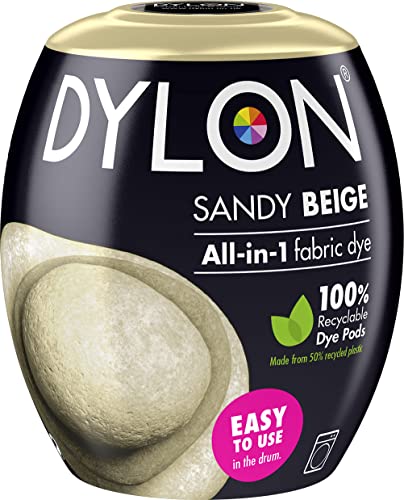 DYLON Washing Machine Fabric Dye Pod for Clothes & Soft Furnishings, 350g – Sandy Beige