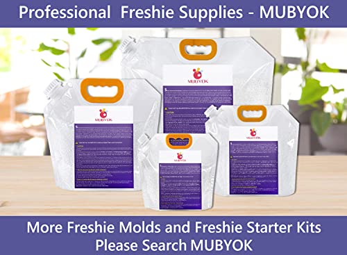 (100 Design Optional)MUBYOK M102 Dollar Sign Silicone Freshie Mold for Baking Aroma Beads Car Freshie Supplies
