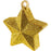 Gold Glitter Star Balloon Weight - 6 oz (1 Count) - Durable Plastic - Perfect Party Accessory & Decoration