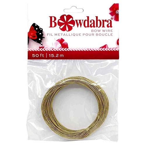 Morex Ribbon Bowdabra, 200 FT, Bow Wire, Gold