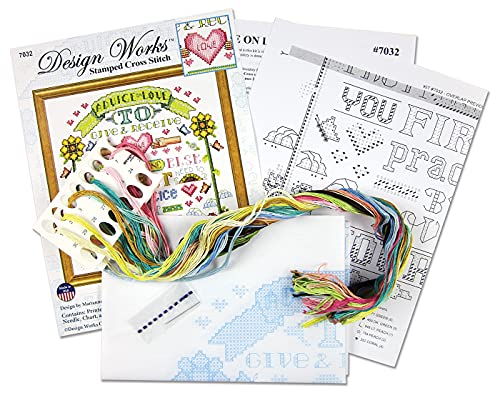 Janlynn Design Works Crafts Stamped Cross Stitch Kit, Various