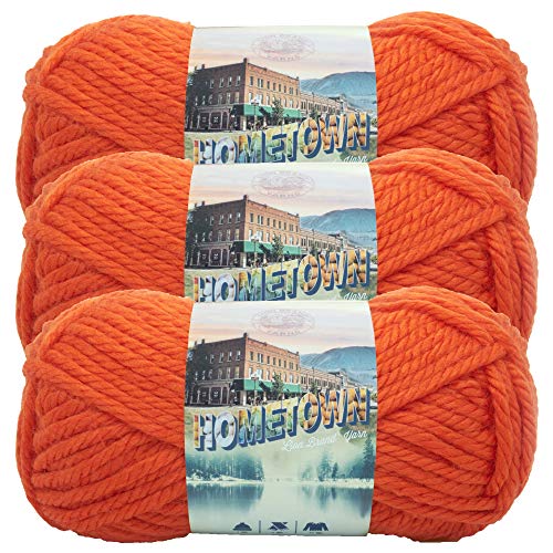(3 pack) Lion Brand 135-133 Hometown Yarn - Syracuse Orange