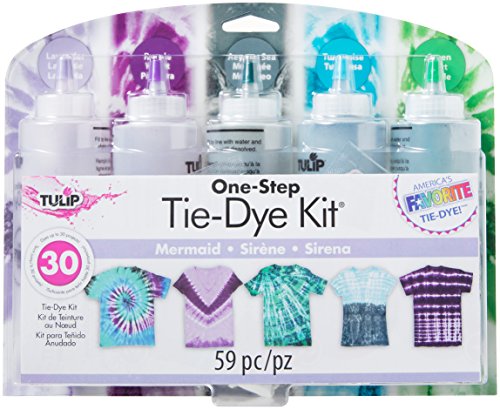 Tulip One-Step Tie-Dye Kit One-Step Tie Kit Fabric Dye, Mermaid