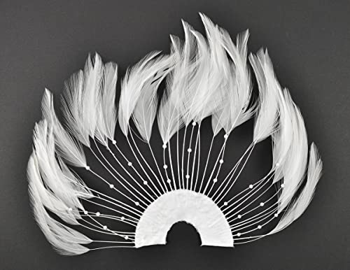 Touch of Nature Hackle Half Plate 10x5.5 White 1pc