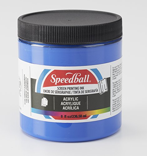 Speedball Acrylic Screen Printing Ink, 8-Ounce, Ultra Blue