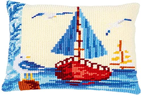 Vervaco Sailboat with Seagulls Needlepoint Kit