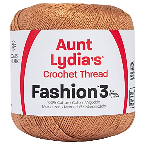 Aunt Lydia Fashion Crochet Thread, 3, Copper Mist