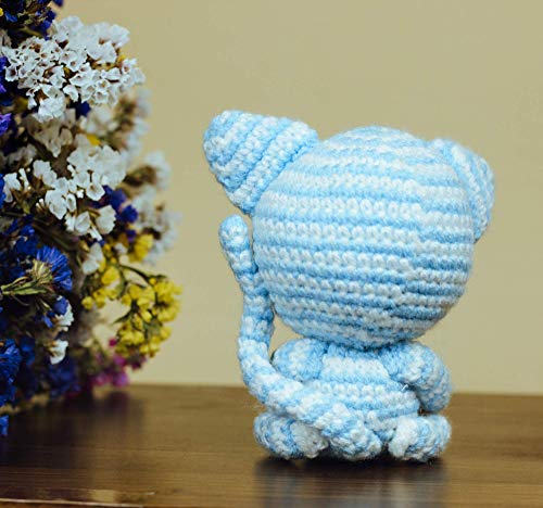 Crochet Stuffed Animal CAT DIY Kit, Beginner Craft kit for Teens and Adults, All Materials Included, Detailed Instructions with 45 Pictures, Hypoallergenic Yarn