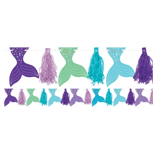 amscan Mermaid Sparkle Party Banner - 1 pc