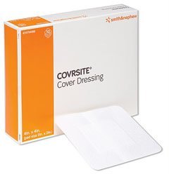 Smith and Nephew Inc Covrsite Cover Dressing 4" x 4", Pad 2" x 2", Water-resistant (Box of 30 Each)