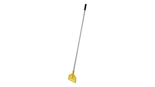 Rubbermaid Commercial Products Invator Wet Mop Handle, 60-Inch, Aluminum, Heavy Duty Mop for Industrial/Household Floor Cleaning, Quick Change Head