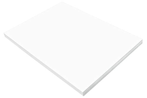 Prang (Formerly SunWorks) Construction Paper, Bright White, 18" x 24", 100 Sheets