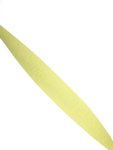 4 ROLLS, LIGHT YELLOW / CANARY Crepe Paper Streamers 290 ft Total - Made in USA! by Greenbrier